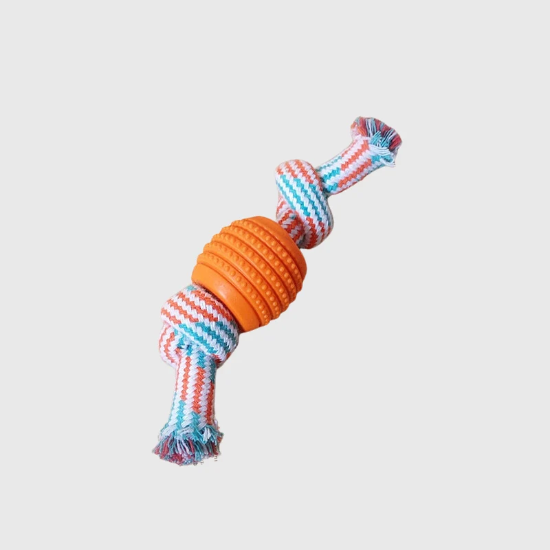 Balle Corde Lanceur Gros Chien 18cm
