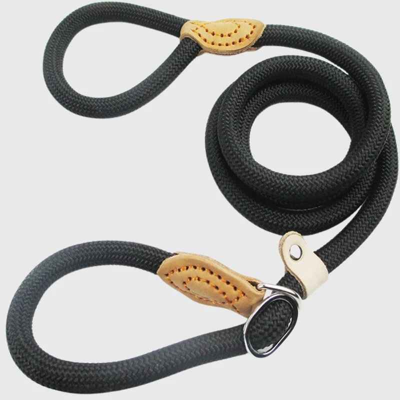 Laisse Lasso Réglable Cuir Gros Chien