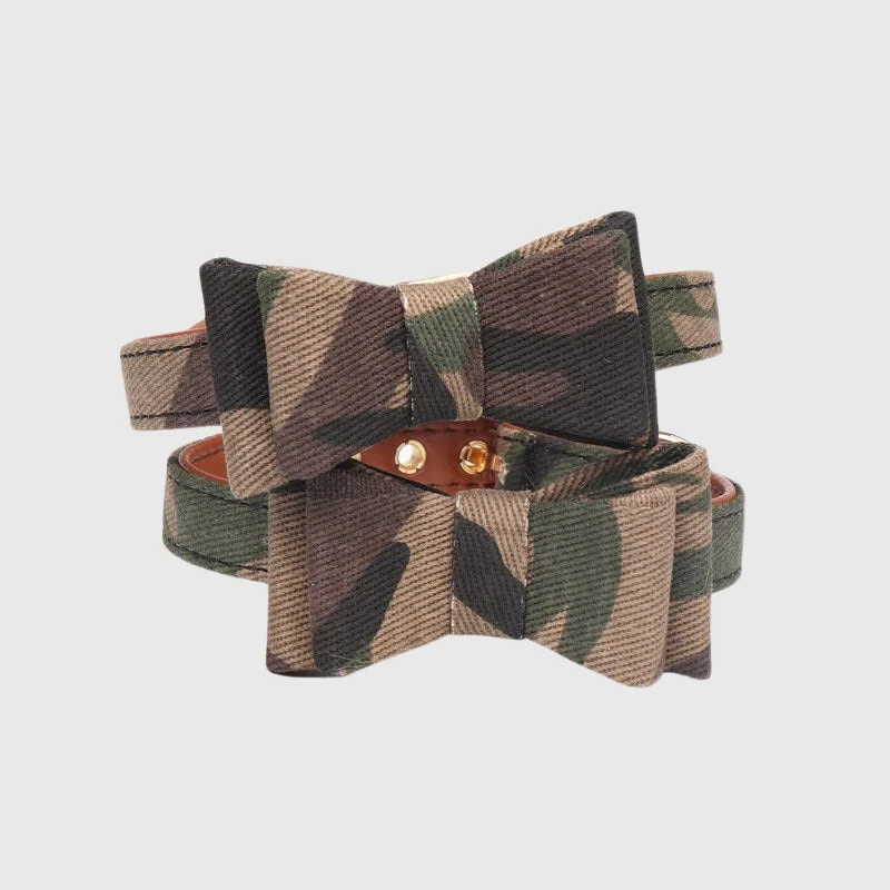 Collier Nœud Papillon Militaire Réglable Chien