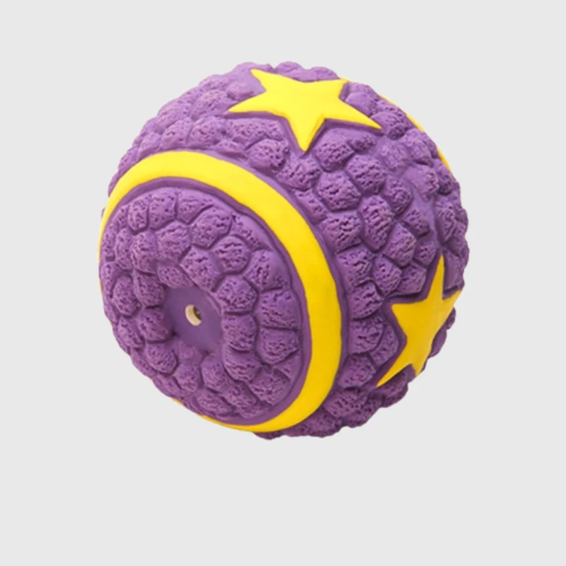 Balle Ultra-Résistante Violette Gros Chien Rebondissante