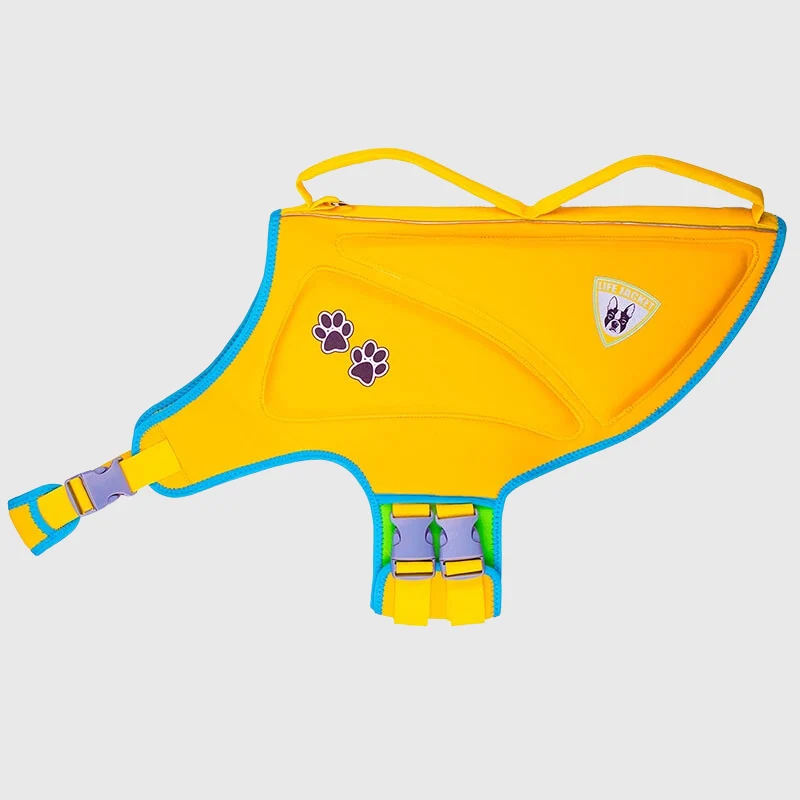 Gilet Sauvetage Flottant Jaune Gros Chien