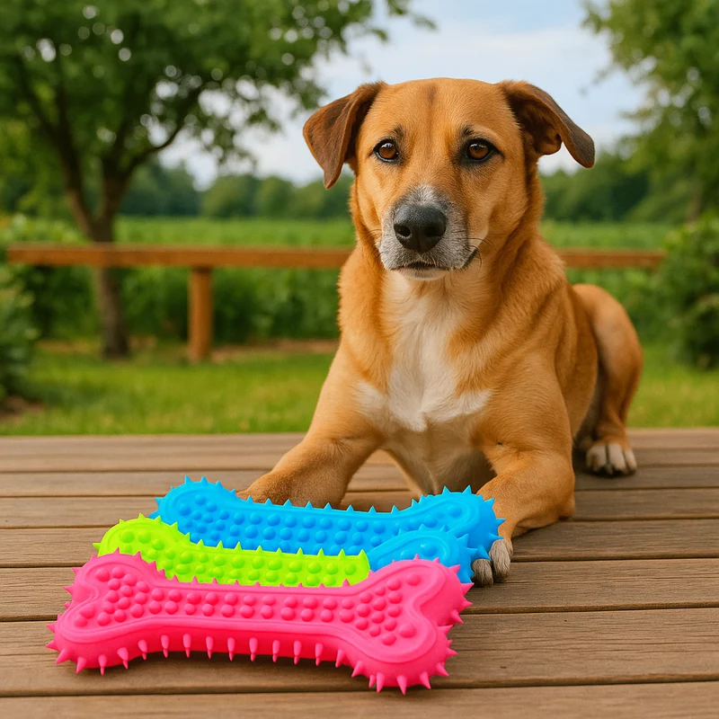 Os à Mâcher Caoutchouc Ultra-Résistant Gros Chien