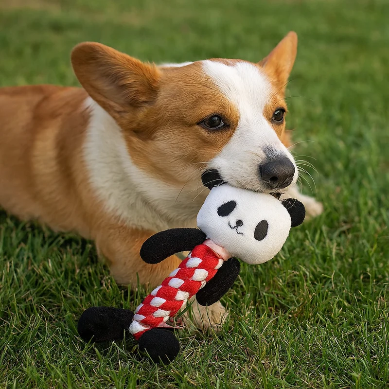 Jouet Corde Panda Mastication Chien