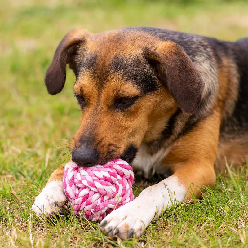 Balle Corde Tressée Gros Chien 5cm