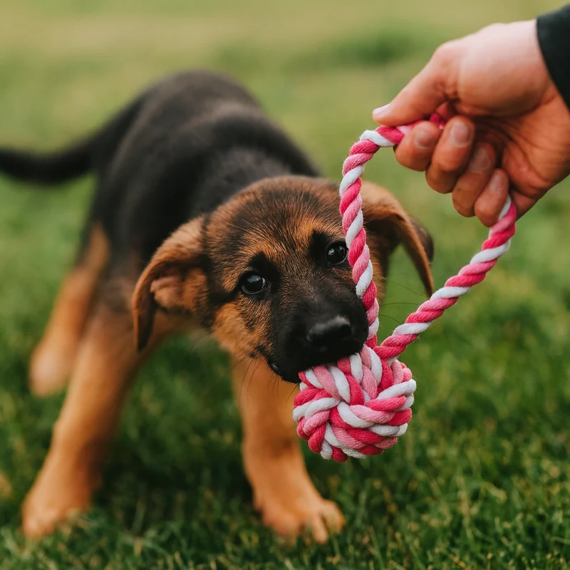 Jouet Corde Nœud Coton Tressé Chien
