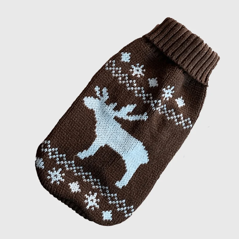 Pull Noël Tricot Petit Chien Hiver