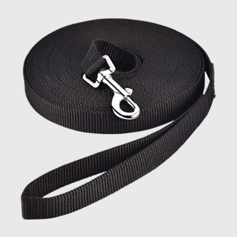 Longe Antidérapante Nylon Noir Gros Chien