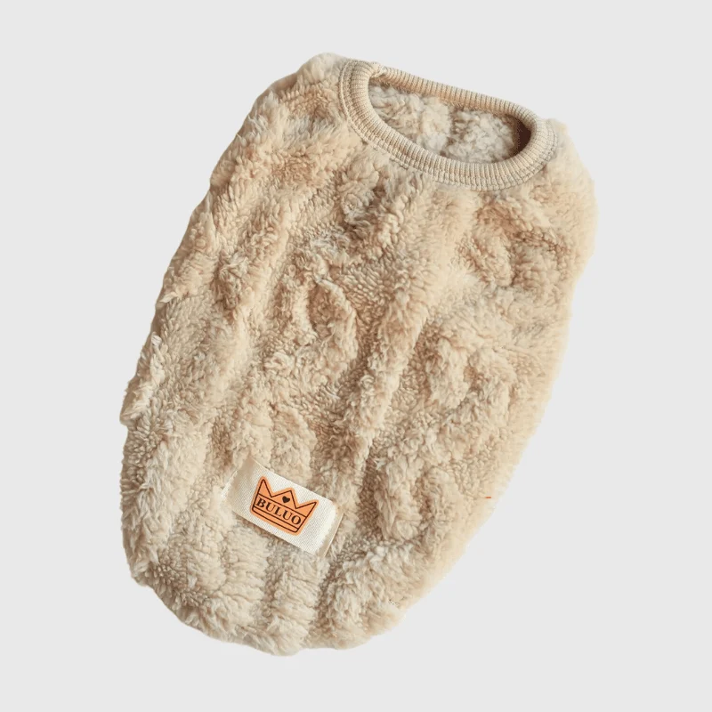 Pull Tricot Torsadé Chaud Chien Hiver