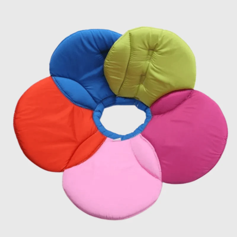 Collerette Chien Fleur Multicolore Souple
