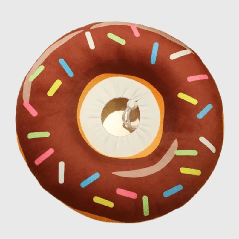 Collerette Donut Chocolat Confort Gros Chien
