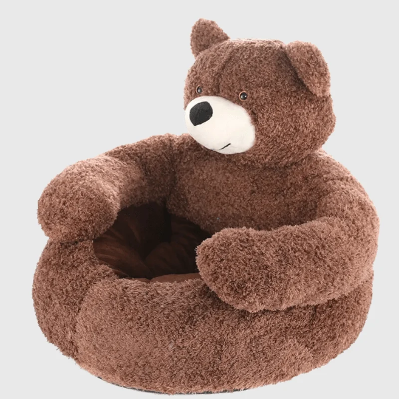 Coussin Apaisant Ours Brun Gros Chien