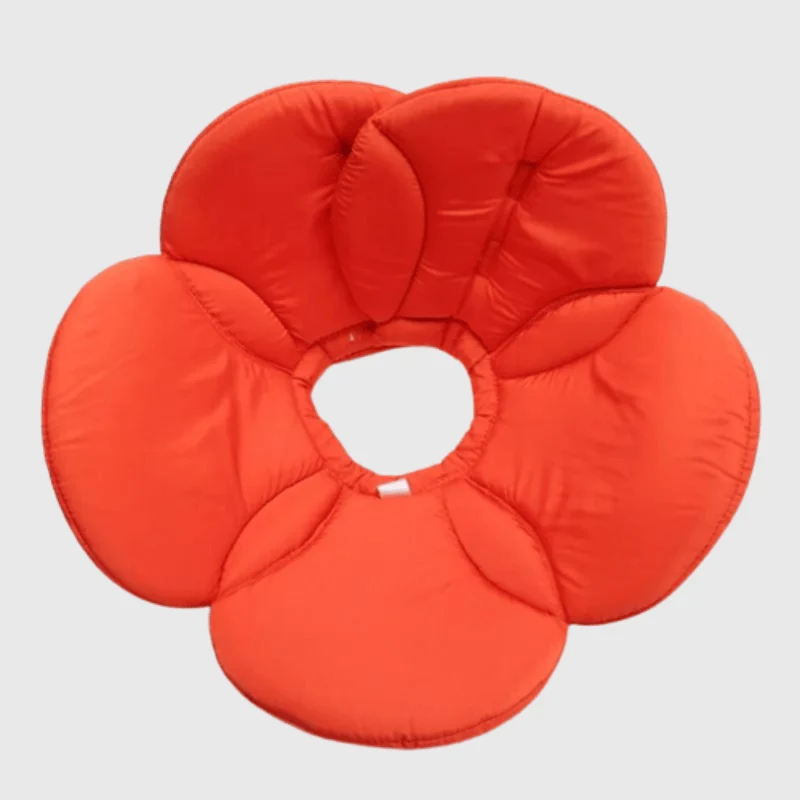 Collerette Fleur Orange Confort Chien