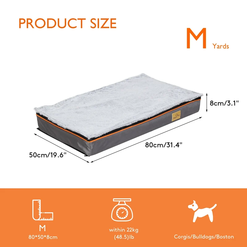Matelas pour chien orthopédique lavable