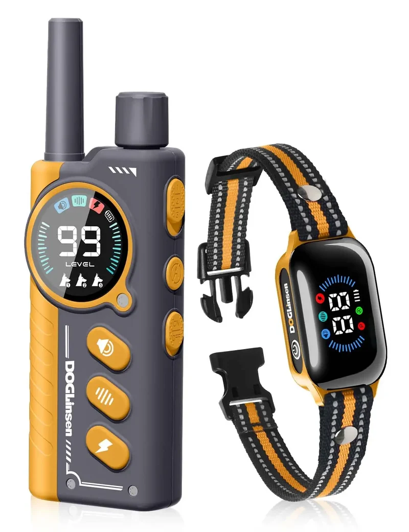 Collier Dressage 2-en-1 IPX7 3300ft Gros Chien
