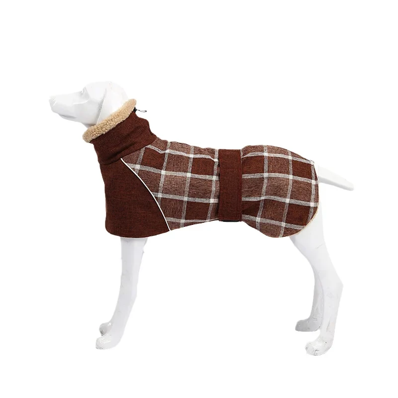 Veste Polaire Carreaux Gros Chien Ceinture