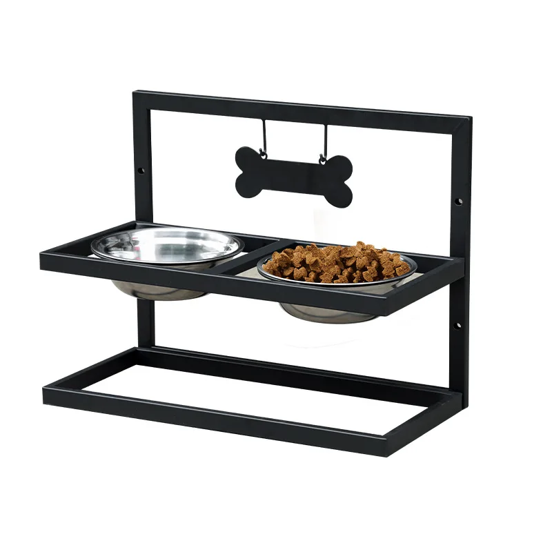 Bol Surélevé Réglable Gros Chien Inox