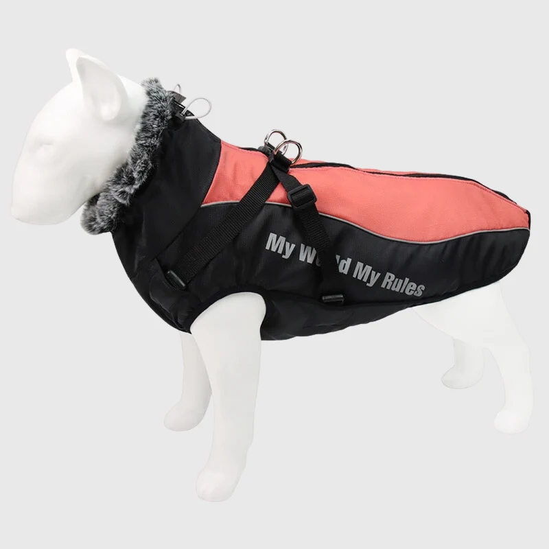 Manteau Imperméable Gros Chien Harnais Intégré XL-6XL