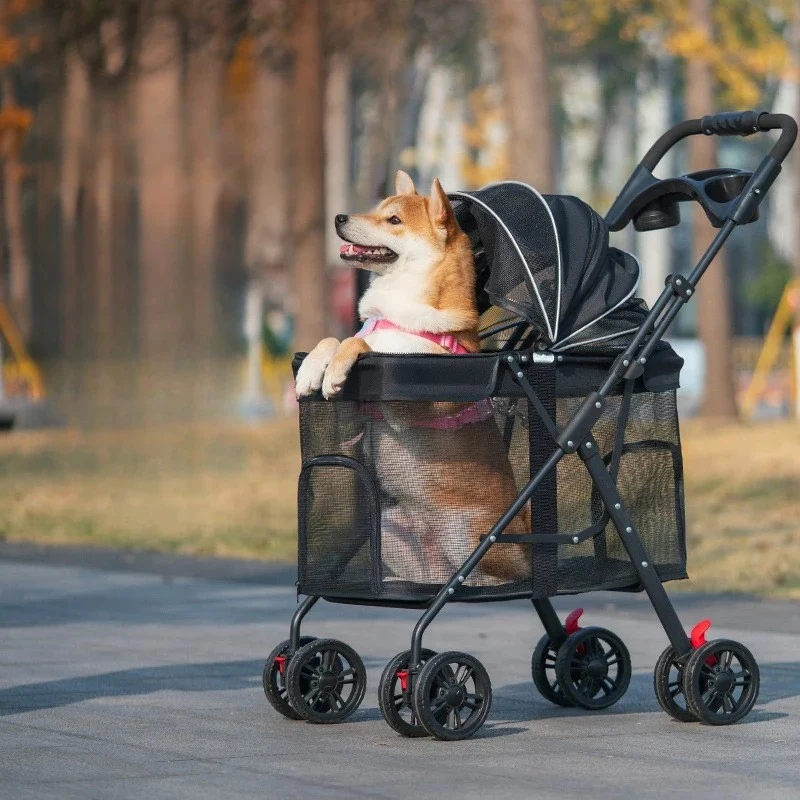Poussette respirante pour chien