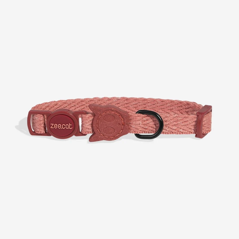 COLLIER CHAT - Vieux rose