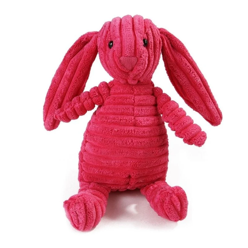 Peluche lapin rose pour chien