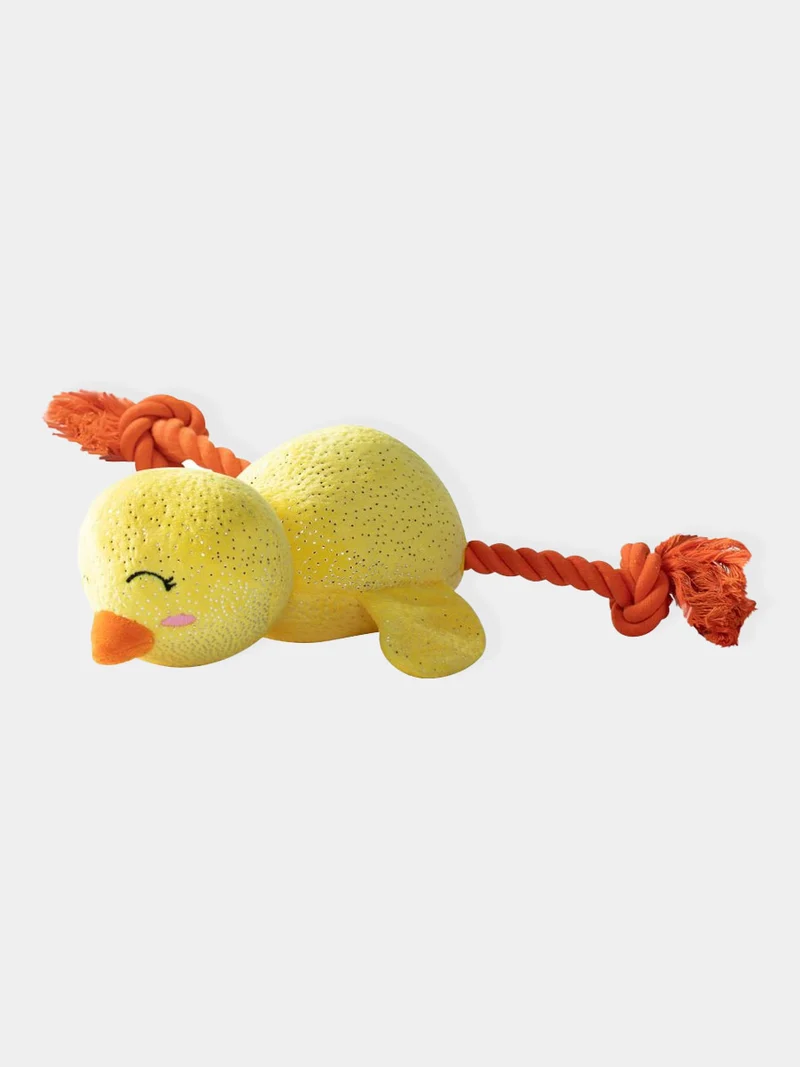 Peluche avec corde pour chien - Poussin - Fringe PetShop
