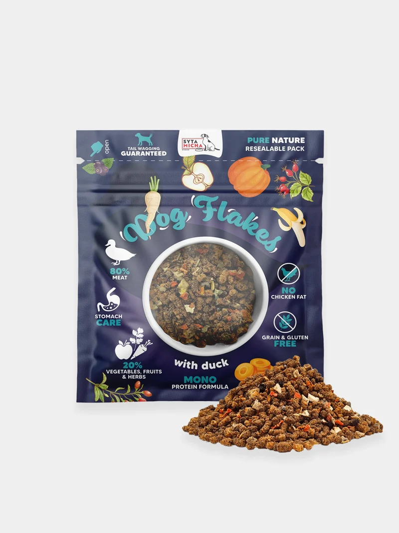 Topping pour chien - Dog Flakes Canard 🦆 - Syta Micha