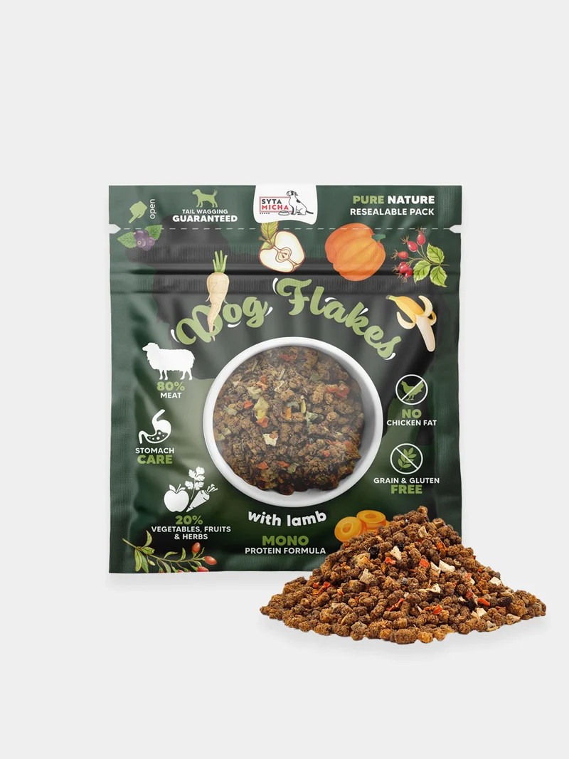 Topping pour chien - Dog Flakes Agneau 🐑 - Syta Micha