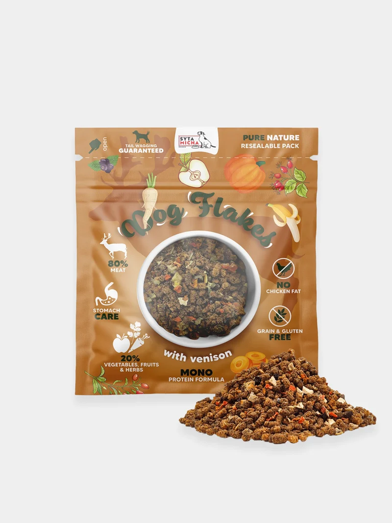 Topping pour chien - Dog Flakes Gibier 🦌 - Syta Micha