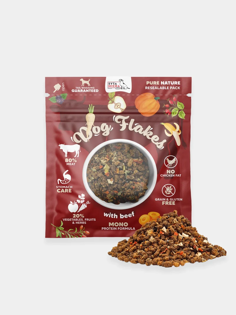 Topping pour chien - Dog Flakes Boeuf 🐂 - Syta Micha