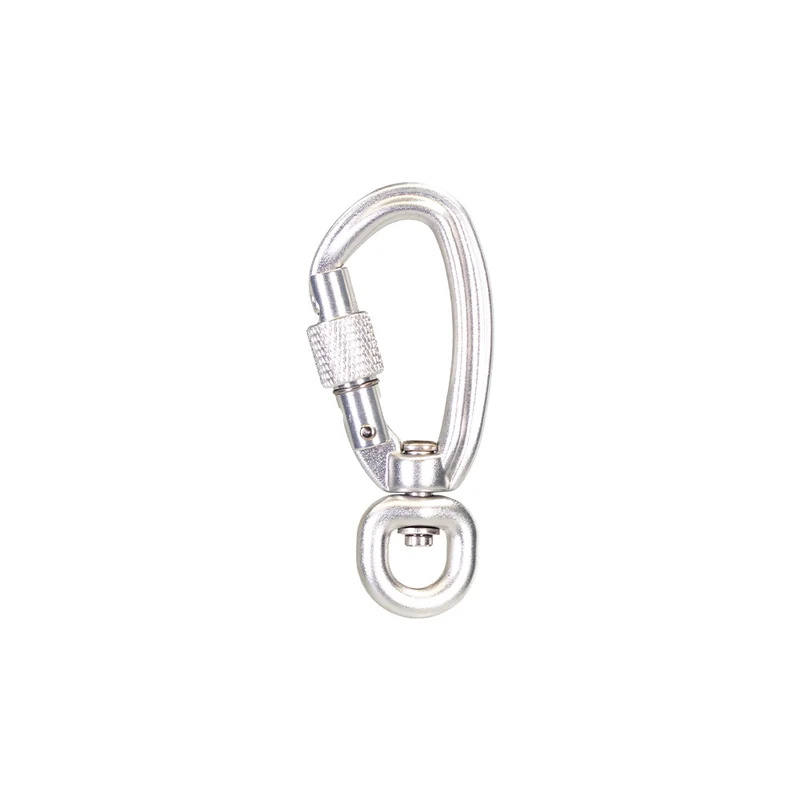 Sicherheitskarabiner aus Aluminium 66 mm/8 mm - Schraubensicherung