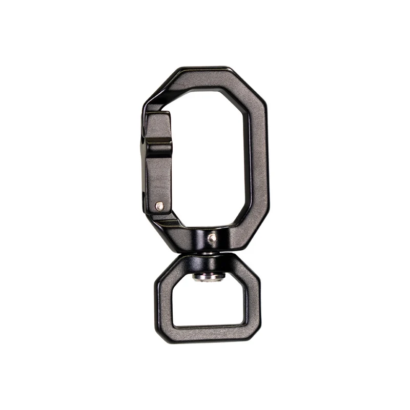 Karabiner Aluminium, Bis 400kg belastbar Matt schwarz