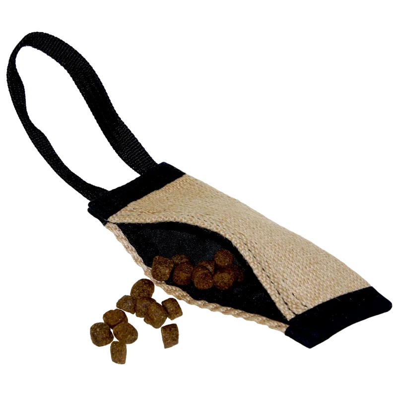 Futterbeutel Jute mit Klett