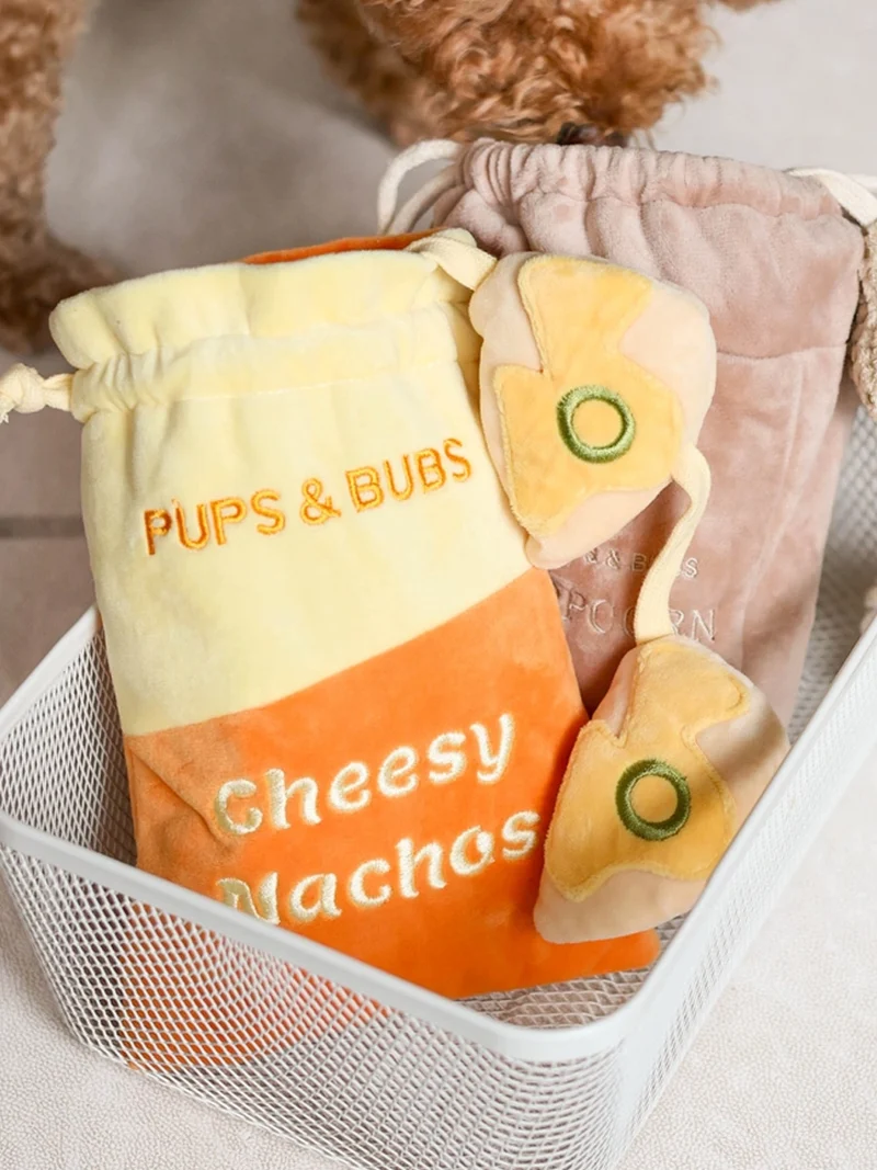 Jouet d'occupation pour chien - Nachos au fromage 🧀 - Pups & Bubs