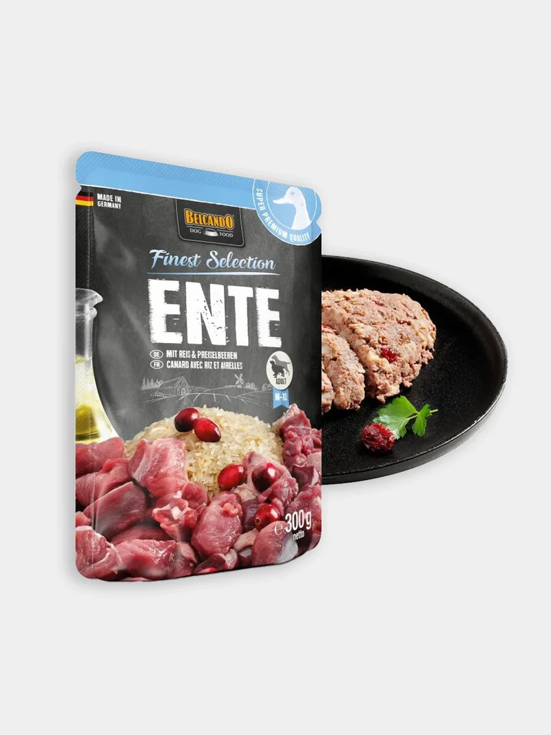 Topping pour chien - Finest Selection Recette Canard 🦆 et Airelles - Belcando