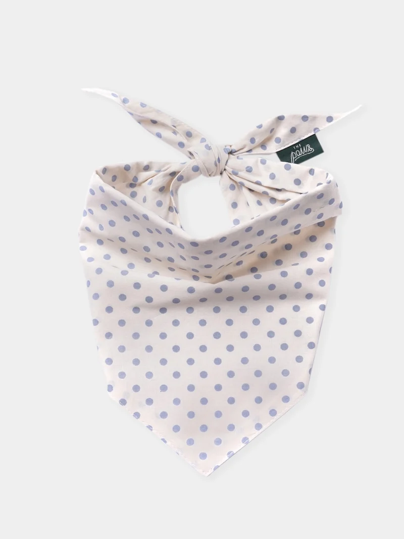 Bandana pour chien - Polka Dot Bleu - The Paws
