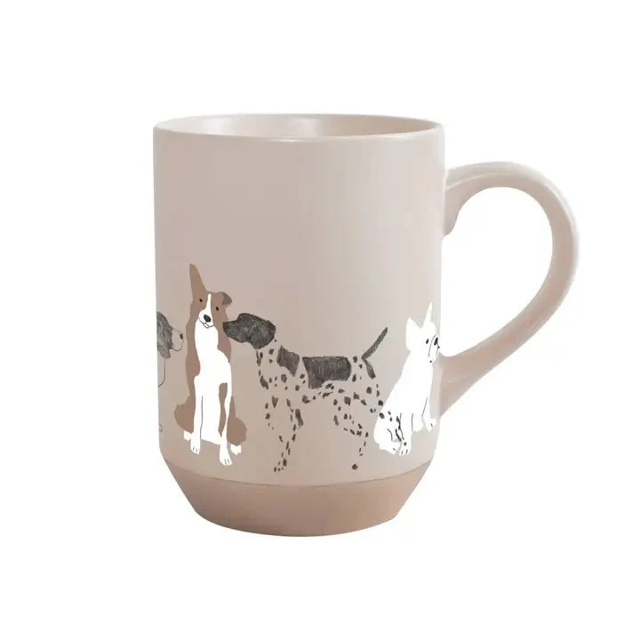 Mug en céramique motif Jolis chiens dessinés