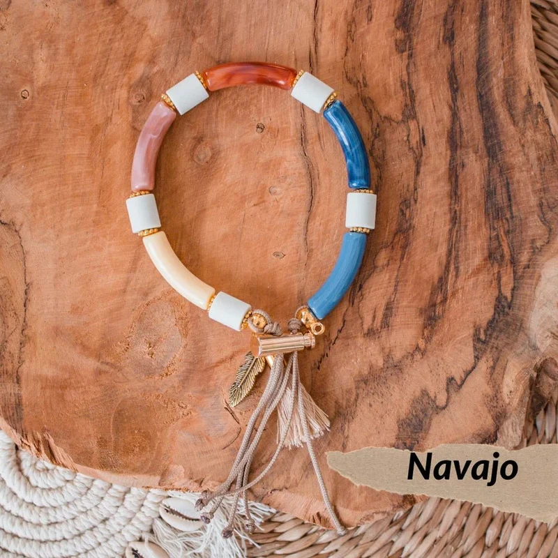 🪶Collier bijoux porte-médaille EM Navajo