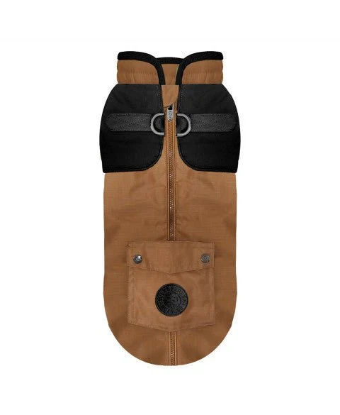 Imperméable-harnais pour chien Tarka camel