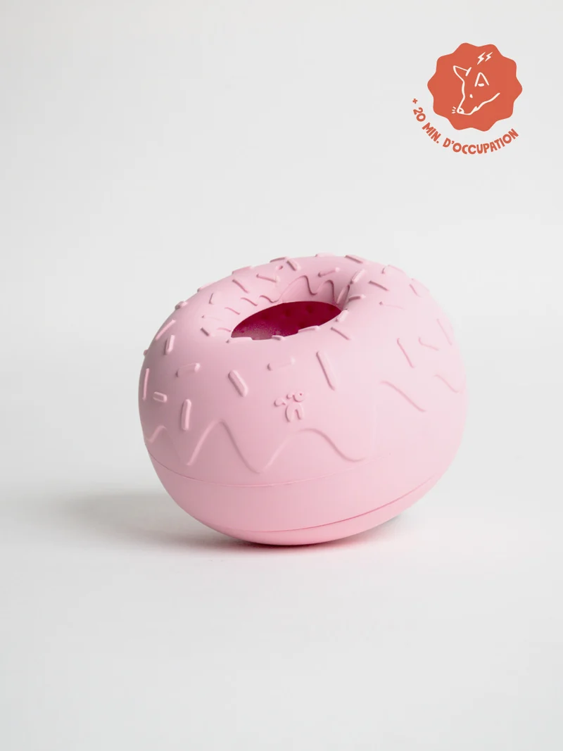 Jouet d'occupation pour chien - Yoomy Donut 🍩 - Rose