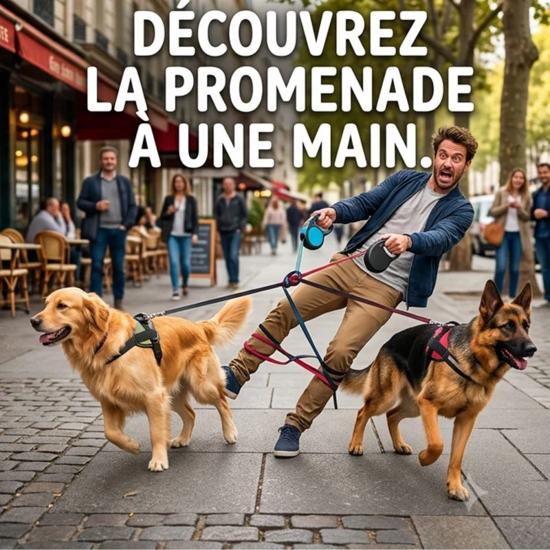 Laisse double pour Chien |huit kl | LeshConnect™