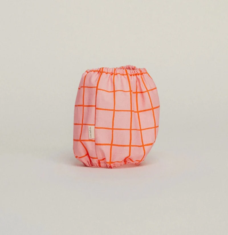 Snood pour chien Summer Lines – Rose & orange – Lou & Co.