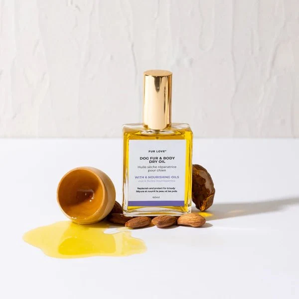 Huile de Soin Naturelle pour Chien – Argan & Bourrache – Sublime le Poil & la Peau