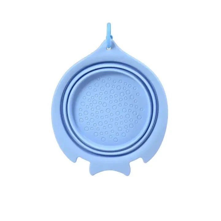 Gamelle de voyage pour chien pliable Bleue (1400ml)