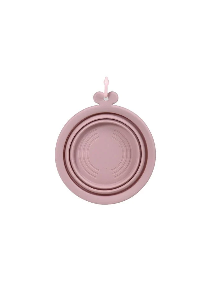 Gamelle de voyage pour chien pliable Rose (750ml)