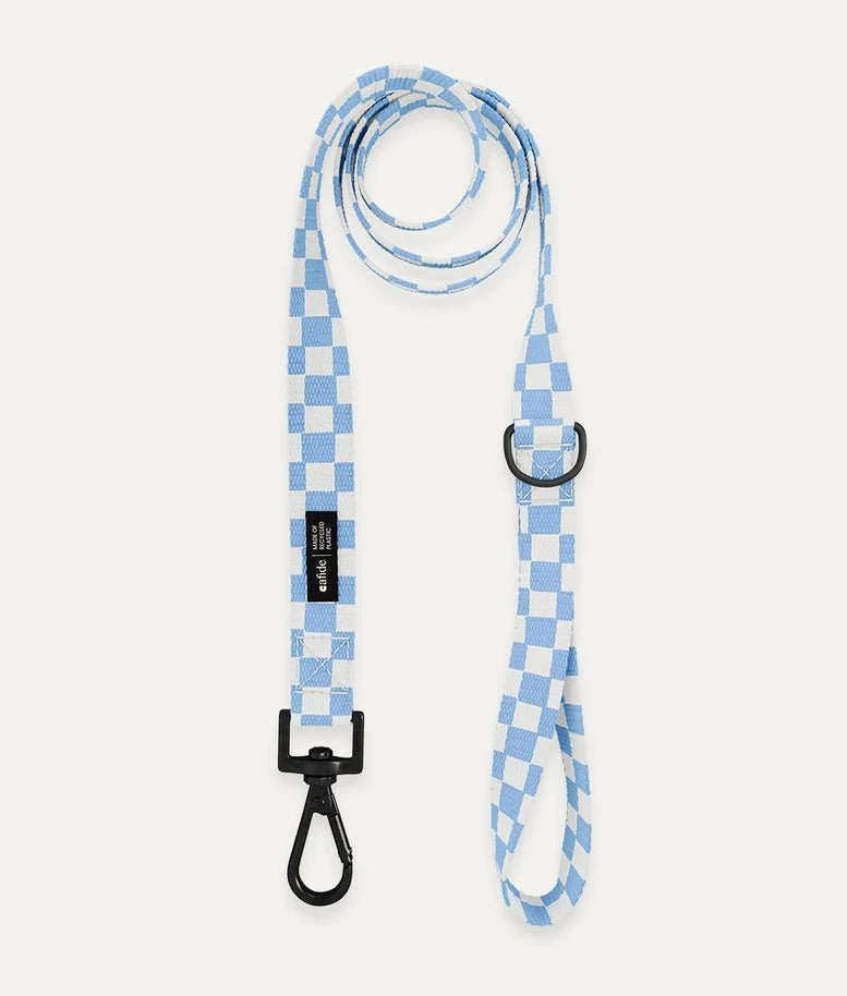 Laisse pour chien poignée 1m20 Vichy Blue Design
