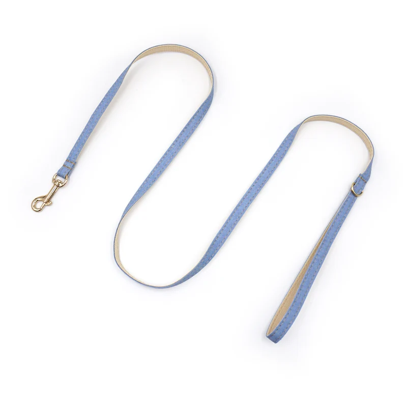 Laisse Chat et Chaton Coton Bleu Jean