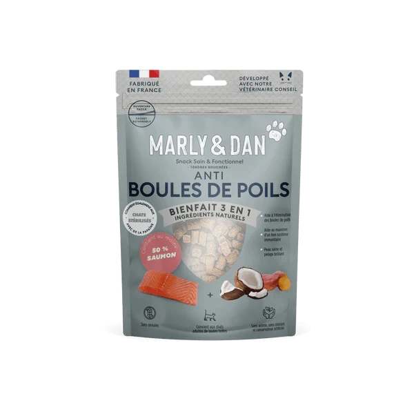 Friandises Anti Boules de Poils Pour Chat – Marly & Dan