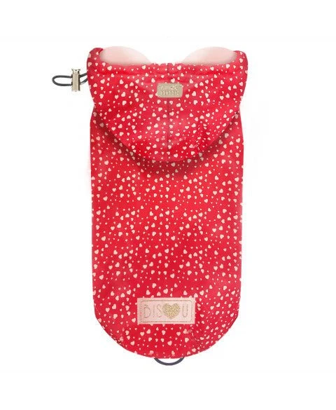 Imperméable Cyrielle Cœurs Rouge