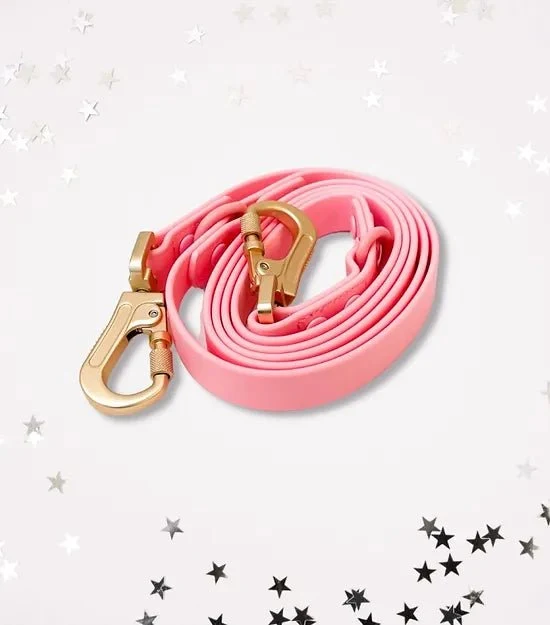 Laisse pour chien multi positionnable imperméable - Libraque Rose (PVC)