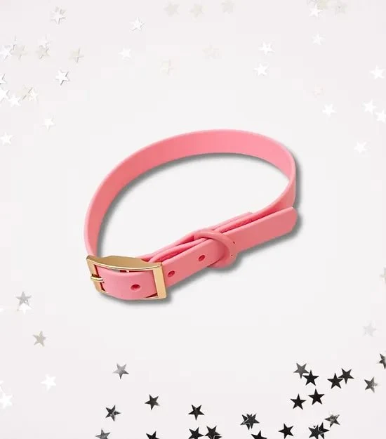 Collier imperméable pour chien Libraque Rose (PVC)